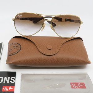 RB 8313 001/51 Ray-Ban Gold/ Brown Aviator Sunglasses 58mm with case